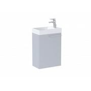 Szafki łazienkowe - ROCA A851917530 ELLA Zestaw łazienkowy UNIK Compacto 45 cm z 1 drzwiami, perłowy mat - miniaturka - grafika 1