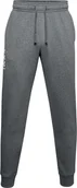 Spodnie sportowe męskie - Under Armour Spodnie męskie Under Armour Rival Fleece 3Logo Jogger ciemnoszare 1357131 012 S - miniaturka - grafika 1