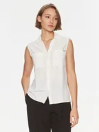 Koszule damskie - Calvin Klein Koszula K20K207031 Écru Regular Fit - miniaturka - grafika 1