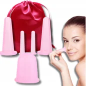 Masażery - Bańki chińskie silikonowe zestaw 5 do twarzy masażu ciała antycellulitowe - miniaturka - grafika 1