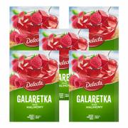 Galaretki - Delecta Galaretka smak malinowy Zestaw 5 x 70 g - miniaturka - grafika 1