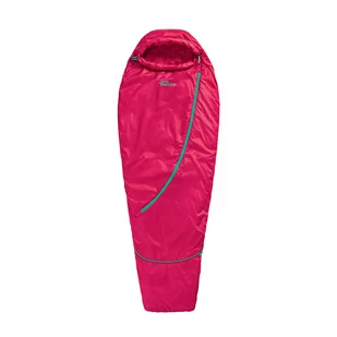 Śpiwór dziecięcy Jack Wolfskin GROW UP DREAMER pink dahlia LEFT - Śpiwory - miniaturka - grafika 1