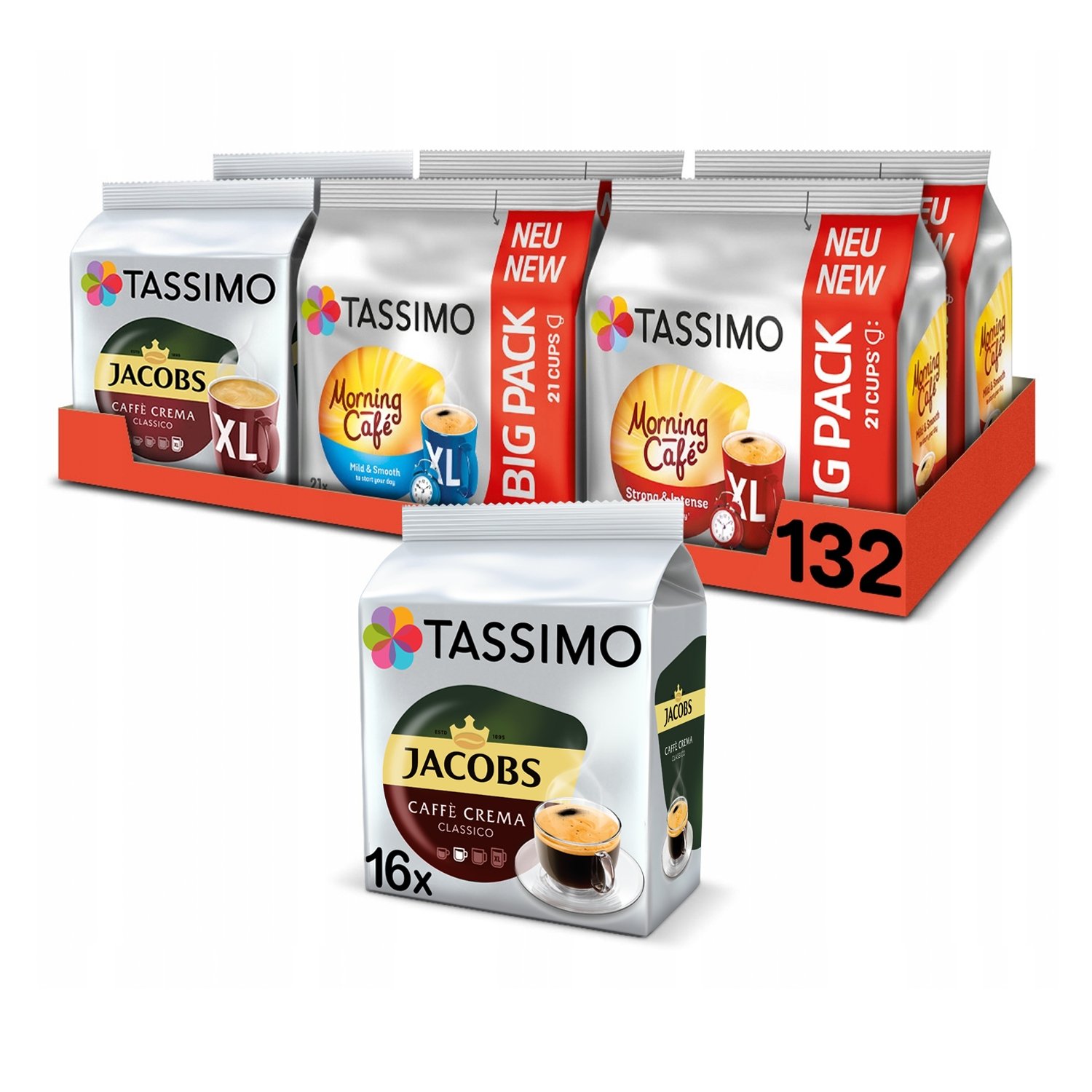 Kapsułki Tassimo Megapack zestaw mix 6+1 Tassimo Gratis!