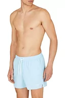 Kąpielówki męskie - Emporio Armani Swimwear Emporio Armani Embroidery bokserki męskie, z logo, niebieskie (Sky Blue), 50, niebieski (Sky Blue) - miniaturka - grafika 1