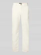 Spodnie męskie - Spodnie sztruksowe z prostą nogawką z mieszanki bawełny model ‘DENTON’ - miniaturka - grafika 1