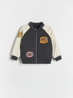 Kombinezony dla dzieci - Reserved - Kurtka bomber oversize - ciemnoszary - miniaturka - grafika 1