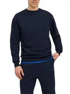 JACK & JONES Męska bluza Jjebradley Sweat Crew Noos, granatowy blezer, XXL - Bluzy męskie - miniaturka - grafika 1