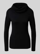 Swetry damskie - Bluzka z długim rękawem o kroju slim fit z mieszanki wiskozy model ‘Dollie’ - miniaturka - grafika 1