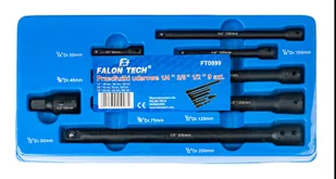 Zestaw przedłużek 1/2" 3/8" 1/4" 9szt. FALON TECH - Klucze i nasadki - miniaturka - grafika 5
