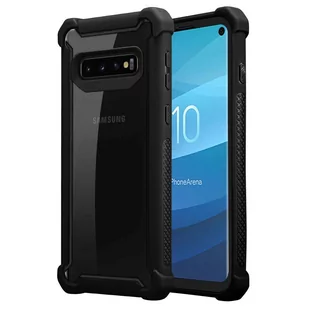 Etui Do Samsung Galaxy S10 4G Pokrowiec w CZARNA OLCHA  Hard Case Cover Obudowa Ochronny Cadorabo - Etui i futerały do telefonów - miniaturka - grafika 1