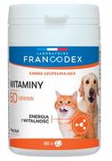 Suplementy i witaminy dla kotów - Francodex Witaminy dla psów i kotów 60 tabletek - miniaturka - grafika 1