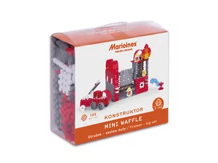 Mario-Inex Klocki Mini Waffle Strażak duży blst 404837 - Klocki - miniaturka - grafika 1