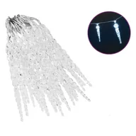 Oświetlenie świąteczne - vidaXL Lampki świąteczne sople, 40 szt., niebieskie, akryl, z pilotem vidaXL - miniaturka - grafika 1