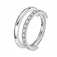 Kolczyki - Tytanowy Kolczyk Clicker PIERCING Podwójne kółko Cyrkonie HELIX Lobe 1,2/10 - miniaturka - grafika 1