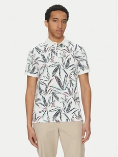 Tom Tailor Polo 1045706 Biały Regular Fit - Koszulki męskie - miniaturka - grafika 1