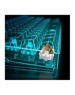 D-E layout - Sharkoon SKILLER SGK50 S4, gaming keyboard Kolor: BIAŁY/Kolor: CZARNY, Kailh Brown - Klawiatury - miniaturka - grafika 1