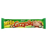 Ciastka - GRZEŚKI GRZEŚKI MEGA ORZECHOWE W CZEKOLADZIE MLECZNEJ 48 G zakupy dla domu i biura! 67694208 - miniaturka - grafika 1