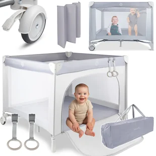 Kojec Turystyczny Składany Podróżny Łóżeczko dla Dziecka Materac Torba 2w1 ZONI - Łóżeczka i kojce Kojec Turystyczny Składany Podróżny Łóżeczko dla Dziecka Materac Torba 2w1 ZONI - Łóżeczka i kojce - miniaturka - grafika 1