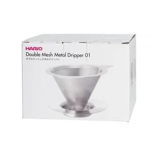 Hario Metalowy Drip V60-01 z podstawką 8389-uniw - Zaparzacze i kawiarki - miniaturka - grafika 6
