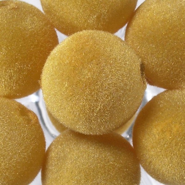 Korale zamszowe 12 mm ( 6szt ) Miodowe