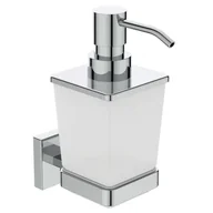 Mydelniczki i dozowniki mydła - Ideal Standard IOM Square - Dozownik mydła z uchwytem, szkło matowe/chrom E2252AA - miniaturka - grafika 1