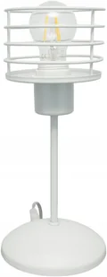 LAMPKA SZARA BIURKOWA LAMPA NOCNA LOFT STOŁOWA DIAMENT E27 LED - Lampy stojące - miniaturka - grafika 1