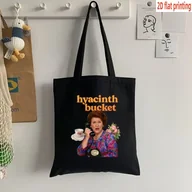 Torebki damskie - TEMU Torba na Ramię Hyacinth Bucket Bouquet Inspirowana Brytyjską Komedią TV – 2D Nadruk Płaski, Uniseksowa Torba z Dużą Pojemnością, Składana i - miniaturka - grafika 1