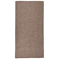 Dywany zewnętrzne - vidaXL Dywan zewnętrzny o płaskim splocie, 100x200 cm, brązowy - miniaturka - grafika 1