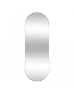 Lustra - Lustro Wiszące Lustro w Metalowej Ramie Oval Złote - miniaturka - grafika 1