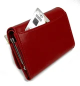 Portfele - Portfel Damski PETERSON Klamra Na Zewnątrz Skóra Włoska Extra PTN 1841 18,5 x 10,5 x 3 [cm] - miniaturka - grafika 1