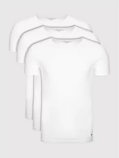 Tommy Hilfiger Komplet 3 t-shirtów Essential 2S87905187 Biały Regular Fit - Piżamy męskie - miniaturka - grafika 1