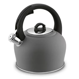 Szary CZAJNIK TRADYCYJNY na indukcję gaz matowy CZAJNIK Z GWIZDKIEM Stella Konighoffer 3 L - Czajniki na gaz - miniaturka - grafika 1