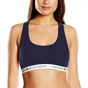 Tommy Hilfiger Damski biustonosz sportowy braletka iconic, niebieski (Navy/White Blazer-pt 416), XS - Biustonosze - miniaturka - grafika 1