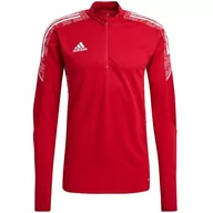 Koszulki męskie - Bluza Męska Adidas Condivo 21 Training Top Primeblue Czerwona Gh7155-M - miniaturka - grafika 1