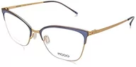 Okulary przeciwsłoneczne - MODO & ECO Damskie okulary przeciwsłoneczne 4095, złoty/granatowy, 52, złoty / granatowy - miniaturka - grafika 1