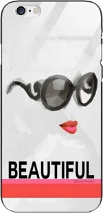 Apple ETUI BLACK CASE GLASS NA TELEFON APPLE IPHONE 6 / 6S JODI-PEDRI_2020-2_105 - Etui i futerały do telefonów - miniaturka - grafika 1