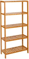 Półki do salonu - Bambusowy regał łazienkowy z 5 półkami - Hector - miniaturka - grafika 1