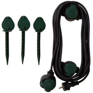 PRZEDŁUŻACZ OGRODOWY 7,5m IP44 BUDOWLANY 3 GNIAZDA KABEL 3x15mm DO KOSIARKI - Przedłużacze i rozgałęźniki - miniaturka - grafika 1