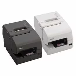 Epson TM-H6000V C31CG62213 USB, RS-232, Ethernet, cutter, MICR, OPOS, ePOS, white drukarka fiskalna - Drukarki kart i etykiet - miniaturka - grafika 1