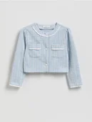 Kurtki i płaszcze dla dziewczynek - Reserved - Krótki żakiet - jasnoniebieski - miniaturka - grafika 1