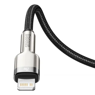 Baseus Cafule Metal Data kabel USB Typ C - Lightning 20 W Power Delivery 1 m czarny (CATLJK-A01) - Kable USB - miniaturka - grafika 7