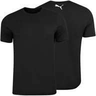 Koszulki męskie - Puma t-shirt koszulka męska czarna klasyczna bawełna 678256 02 S - miniaturka - grafika 1