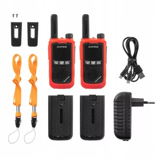 2X Krótkofalówka Baofeng Bf-T17 Walkie Talkie Czerwone - Krótkofalówki - miniaturka - grafika 1