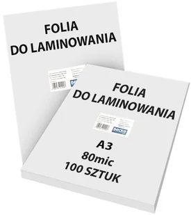 Folia Do Laminowania A3 80Mic 100Szt - Folie do laminatora - miniaturka - grafika 1