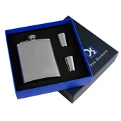 Piersiówki - Zestaw Piersiówka Dan Barmore Sabadell 180ml + Dwa Kieliszki - miniaturka - grafika 1