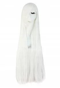 Peruka Włosy Długie 100Cm Białe Anime Manga W29 - Dodatki do strojów karnawałowych - miniaturka - grafika 1