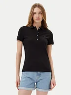 Koszulki i topy damskie - Lacoste Polo PF5462 Czarny Slim Fit - miniaturka - grafika 1