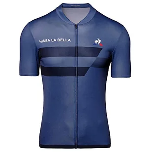 Le Coq Sportif Męska kurtka Cycling Jersey Ss Grand Départ M Parka niebieski Granatowy (True Navy) XS - Kurtki męskie - miniaturka - grafika 1