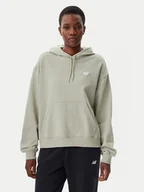 Bluzy damskie - New Balance Bluza WT41507 Zielony Relaxed Fit - miniaturka - grafika 1