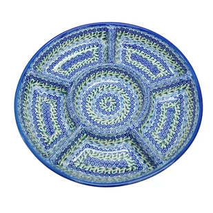 Ceramiczna półmisek dzielony Ceramika Bolesławiec - Miski i półmiski - miniaturka - grafika 1